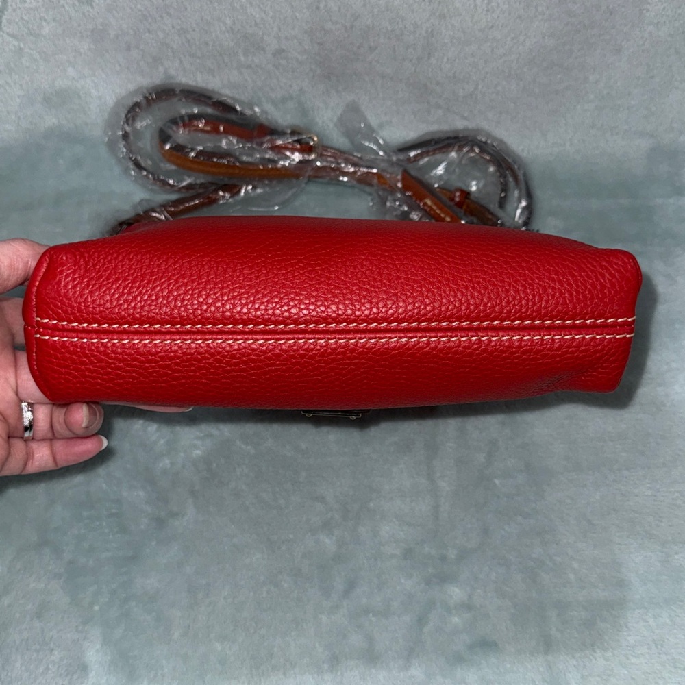 Dooney & Bourke Red Pebble Grain Crossbody Bag - Picture 7 of 17